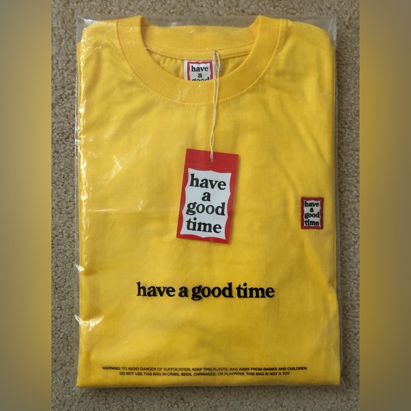 Have A Good Time yellow mini frame crewneck t-shirt - Picture 7 of 7